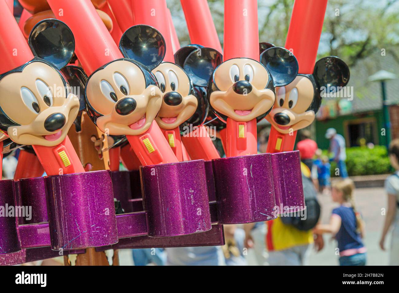 Orlando Florida,Downtown Disney Springs Marketplace,Mickey Mouse souvenirs display sale Stock Photo