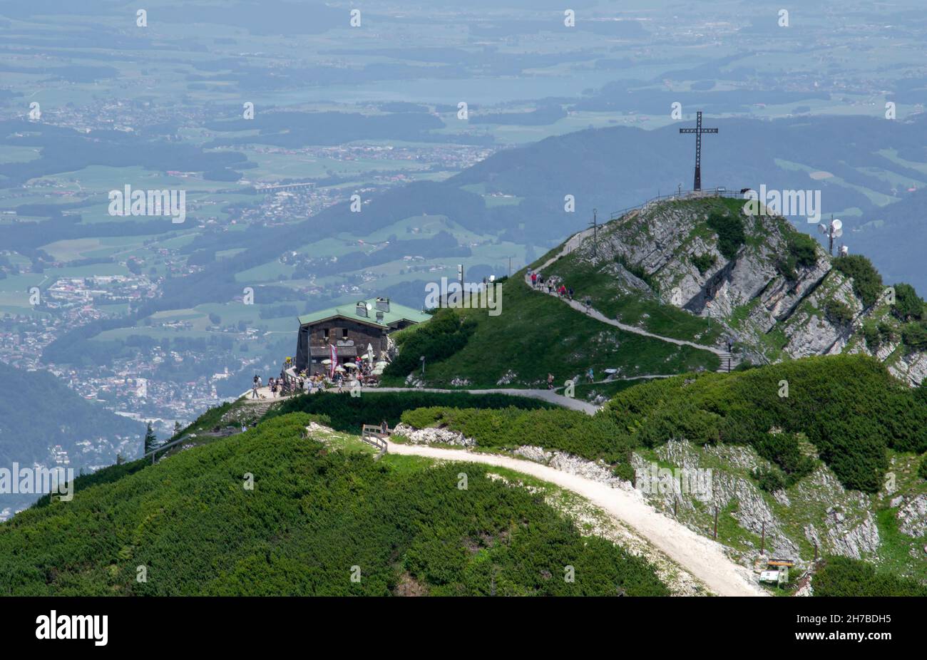 The Kehlsteinhaus , Hitler's Eagle's Nest in the summer. Kehlstein