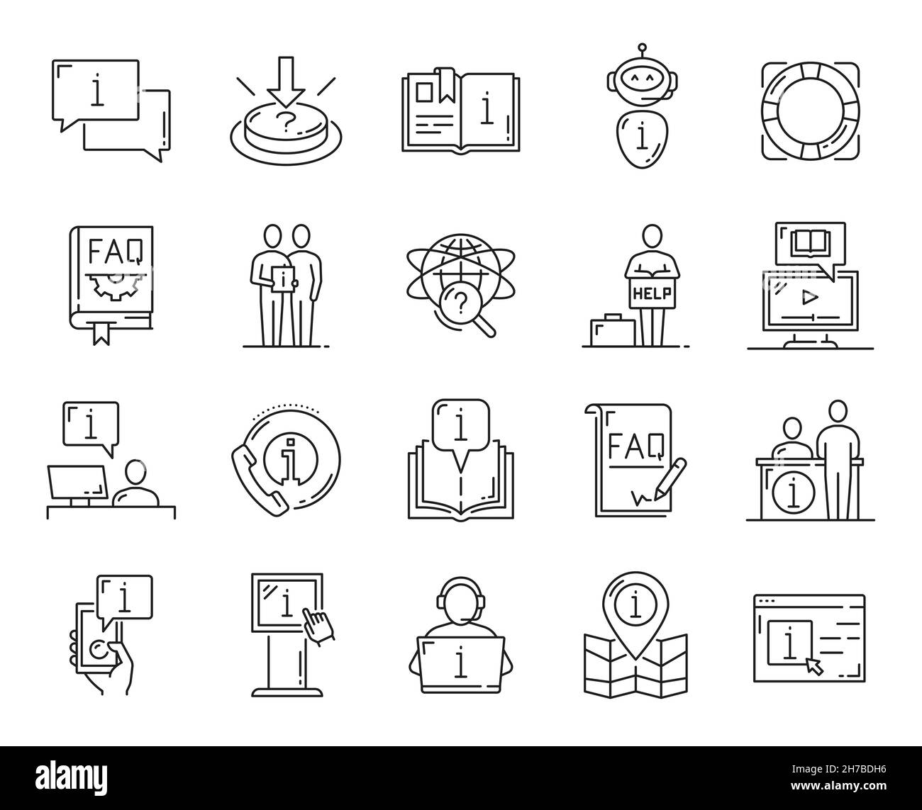Chat privacy icon outline hi-res stock photography and images - Alamy