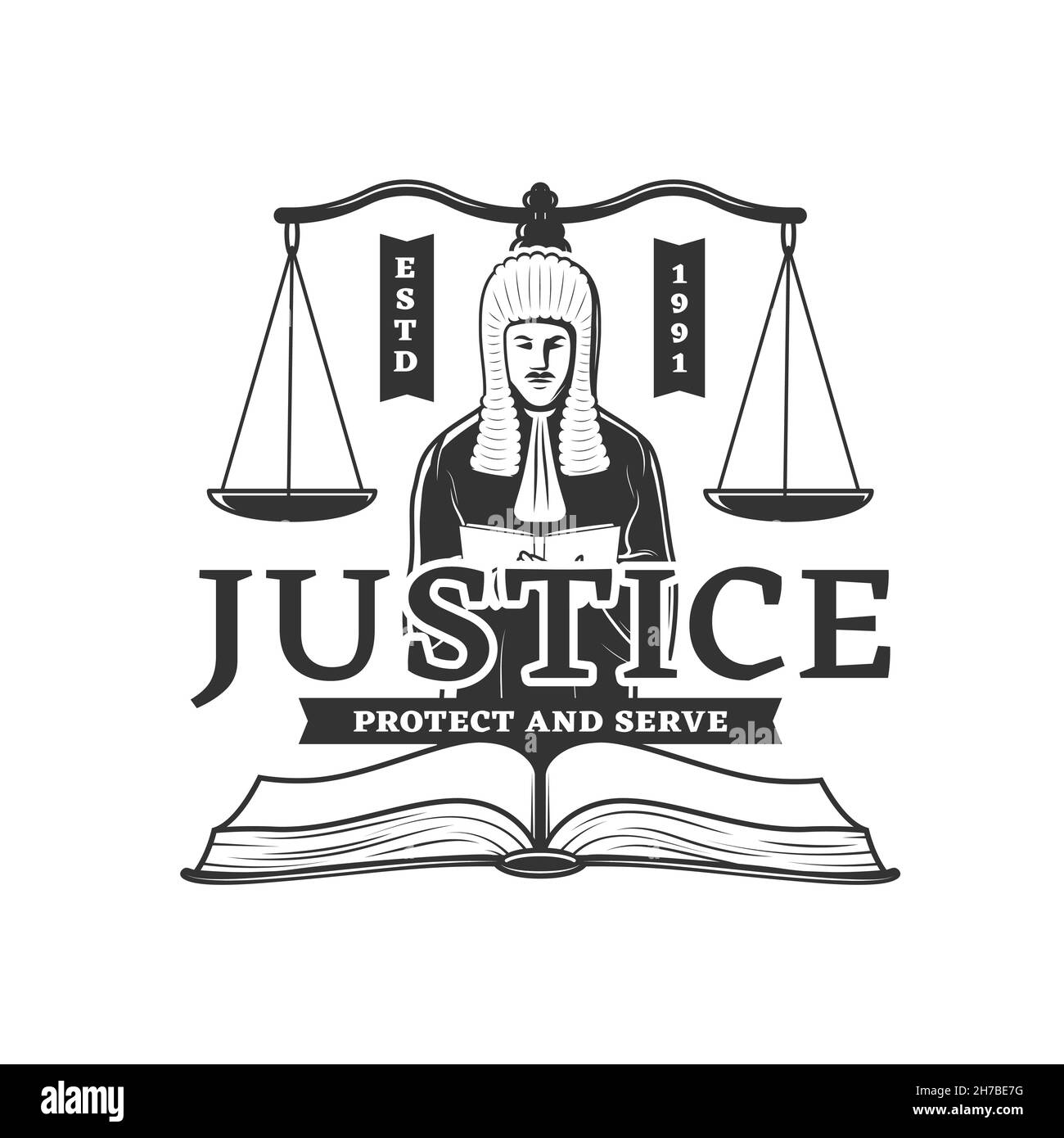 Lawyer in gown Stock Vector Images - Alamy