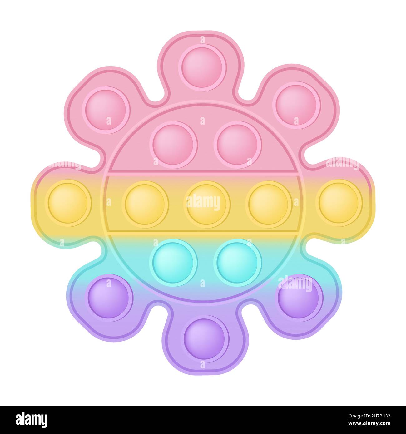 Popit figure floweras a fashionable silicon toy for fidgets. Addictive ...
