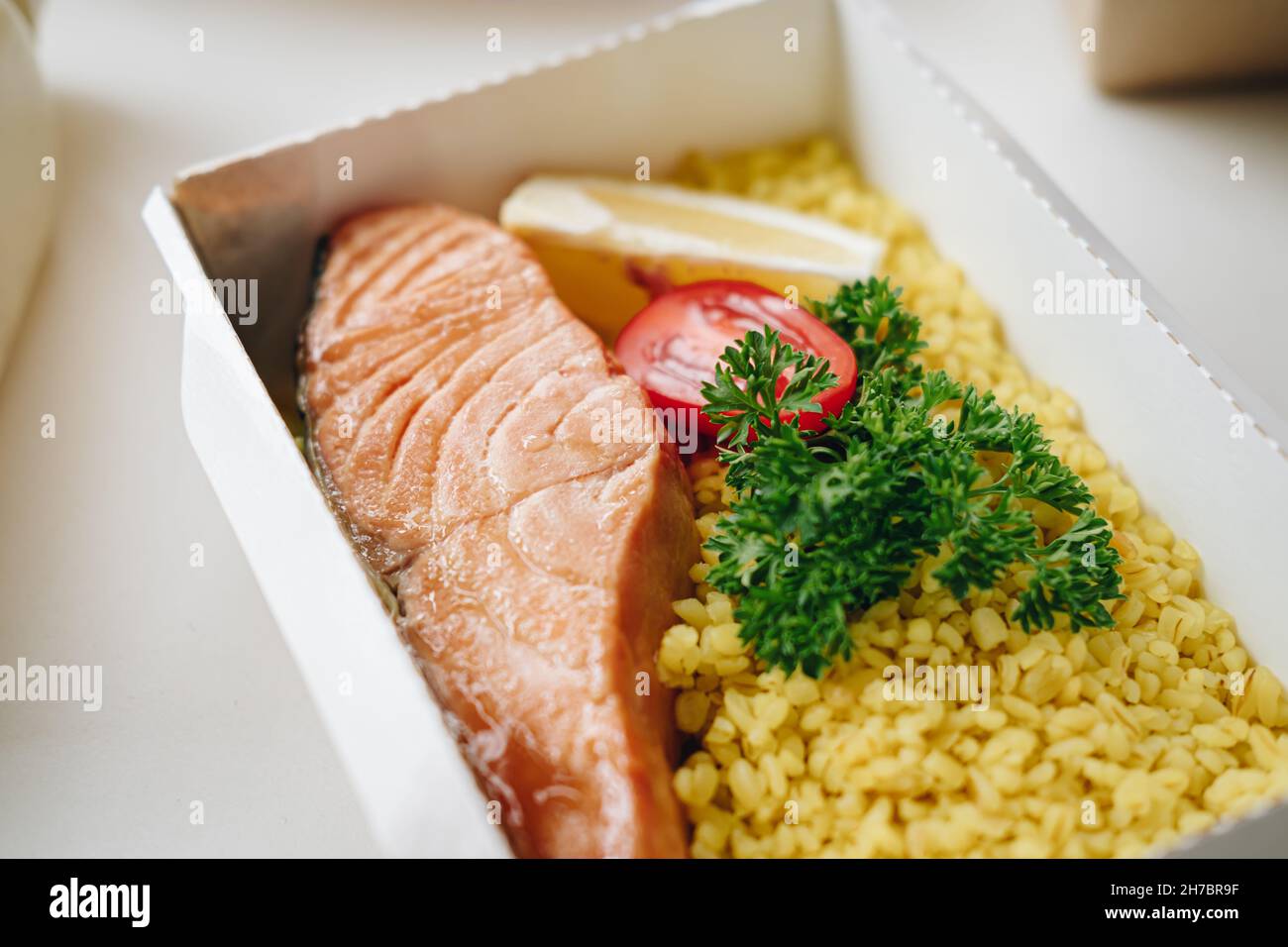 food in containers. proper nutrition, daily diet, weight loss. greens