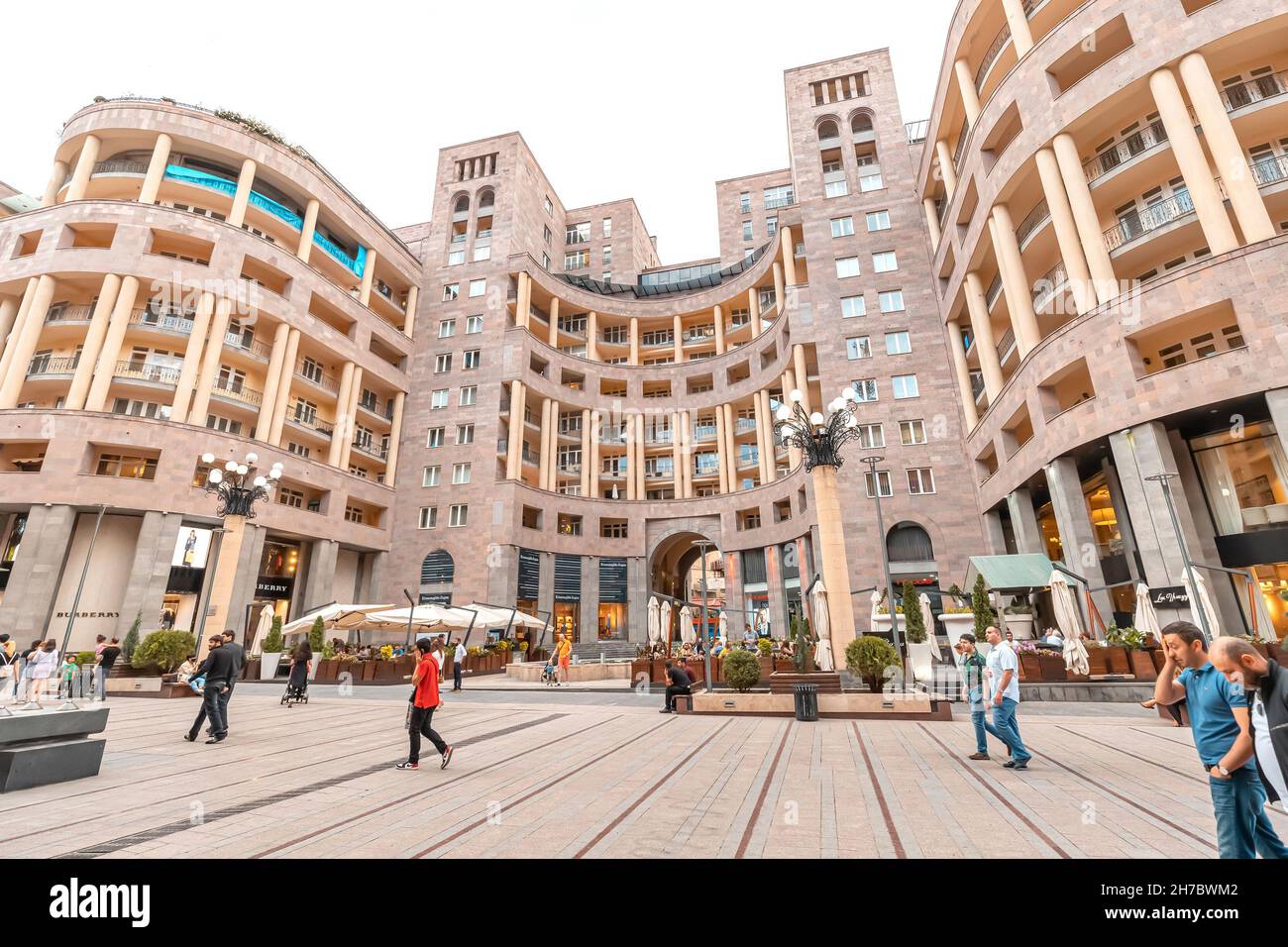 25 May 2021, Yerevan, Armenia: A popular pedestrian street with passers-by  and business centers is North Avenue Stock Photo - Alamy