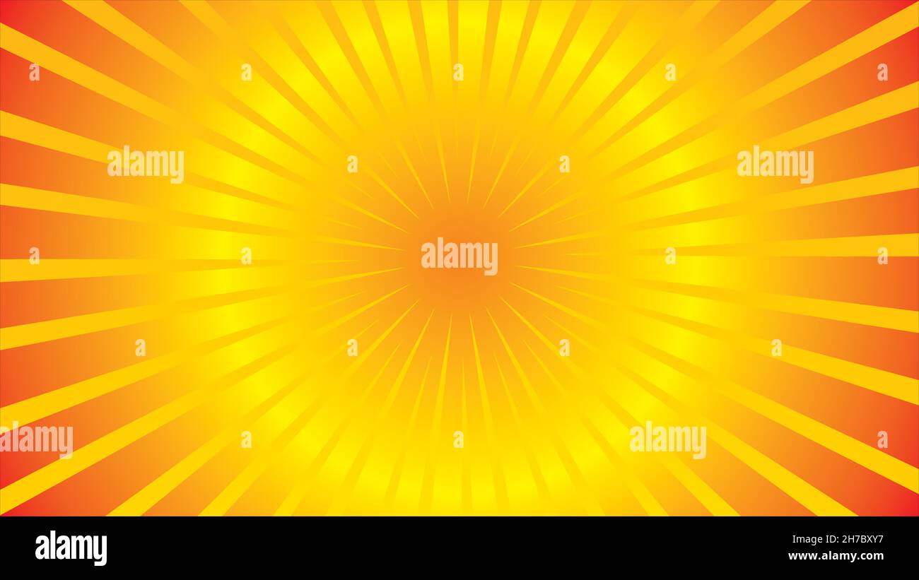 Sun Rays or Explosion Boom for Comic Books Radial Background Raster ...