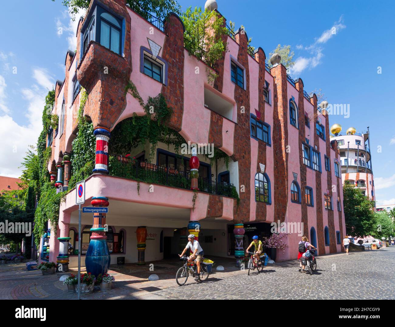 Magdeburg: House Of Grüne Zitadelle (Green Citadel) By Artist ...