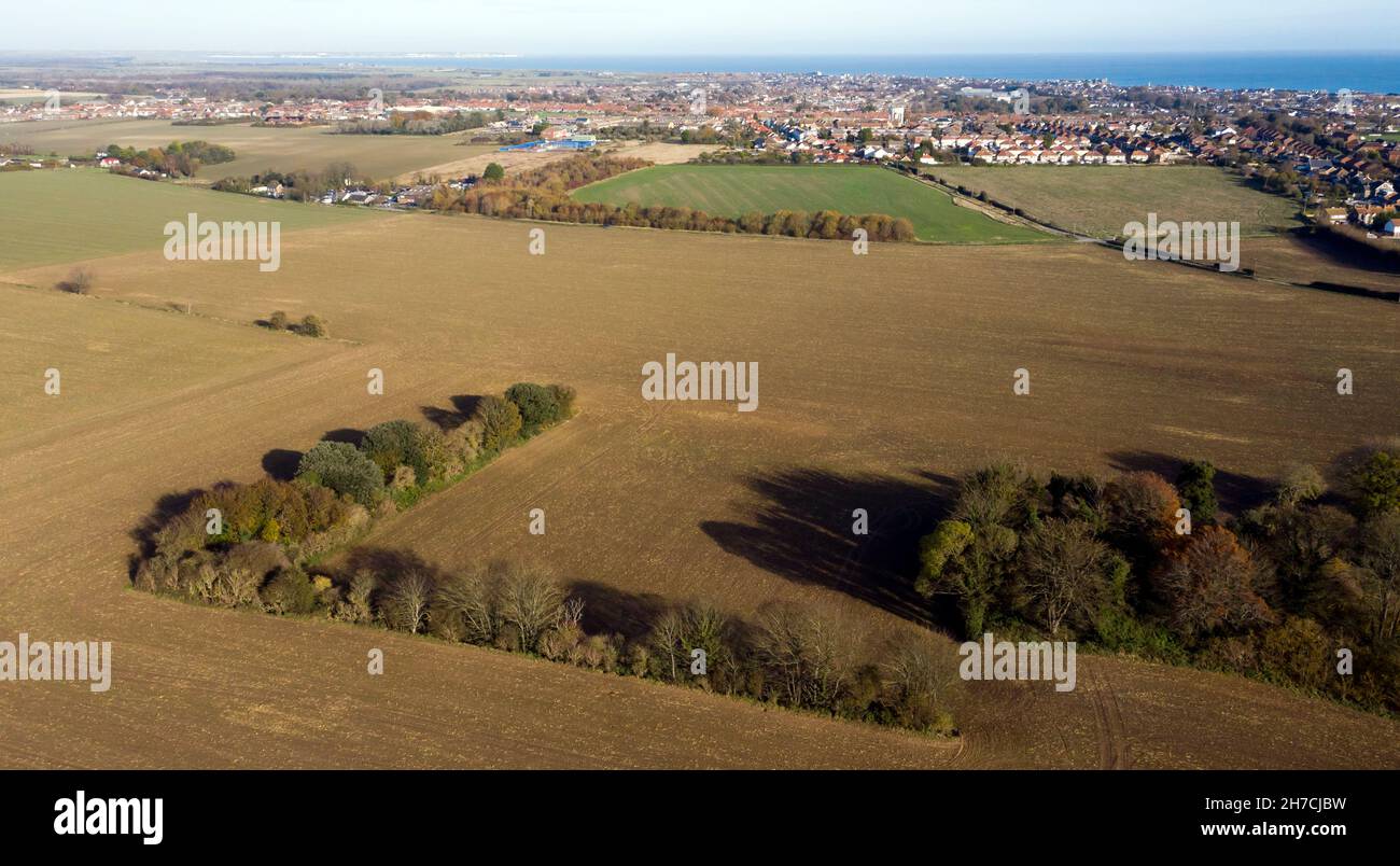 Aerial view of Coldblow Farm, looking towards Ellens Road, Mill Hill