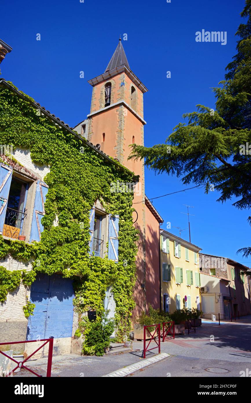 church of Malijai, France, Alpes de Haute Provence, Malijai Stock Photo