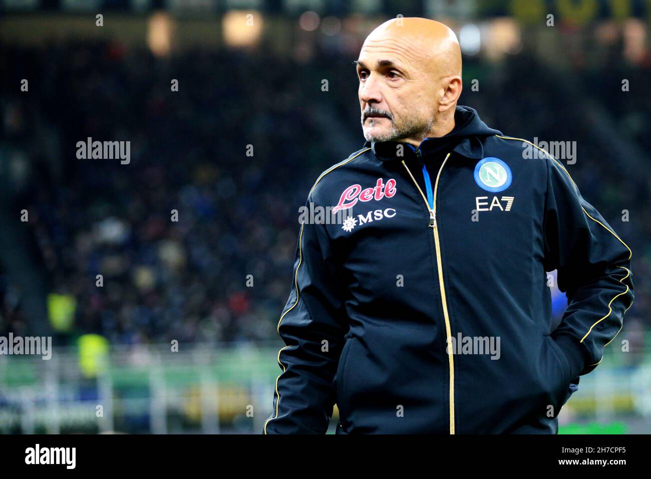 Luciano Spalletti, head coach of Ssc Napoli looks on during the Serie A