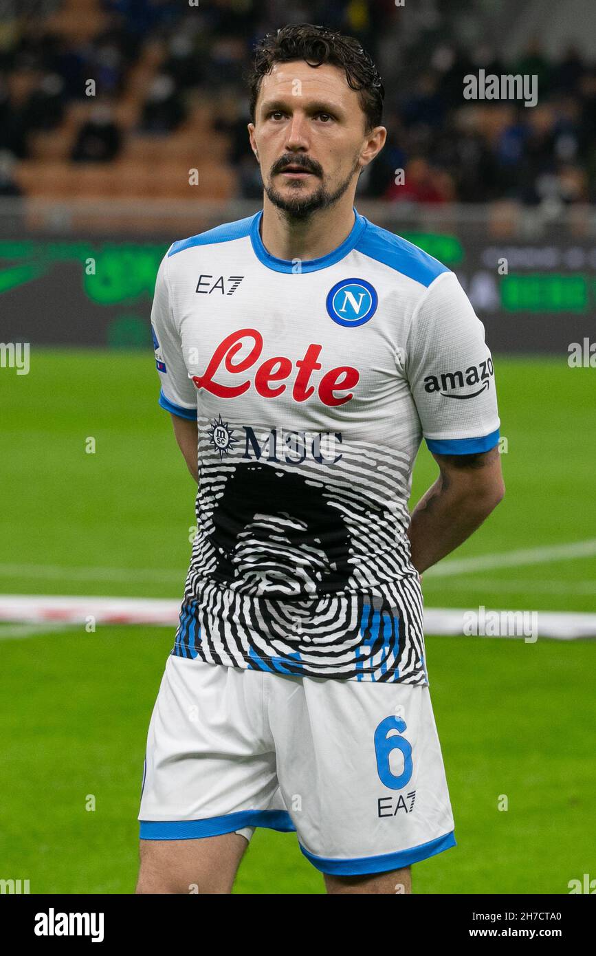 Milan, Italy - november 21 2021 - Inter-Napoli serie A - mario rui ssc  napoli Credit: Christian Santi/Alamy Live News Stock Photo - Alamy