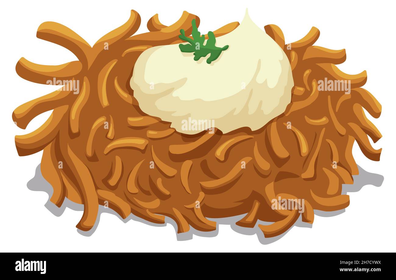 Jewish latke Stock Vector Images - Alamy