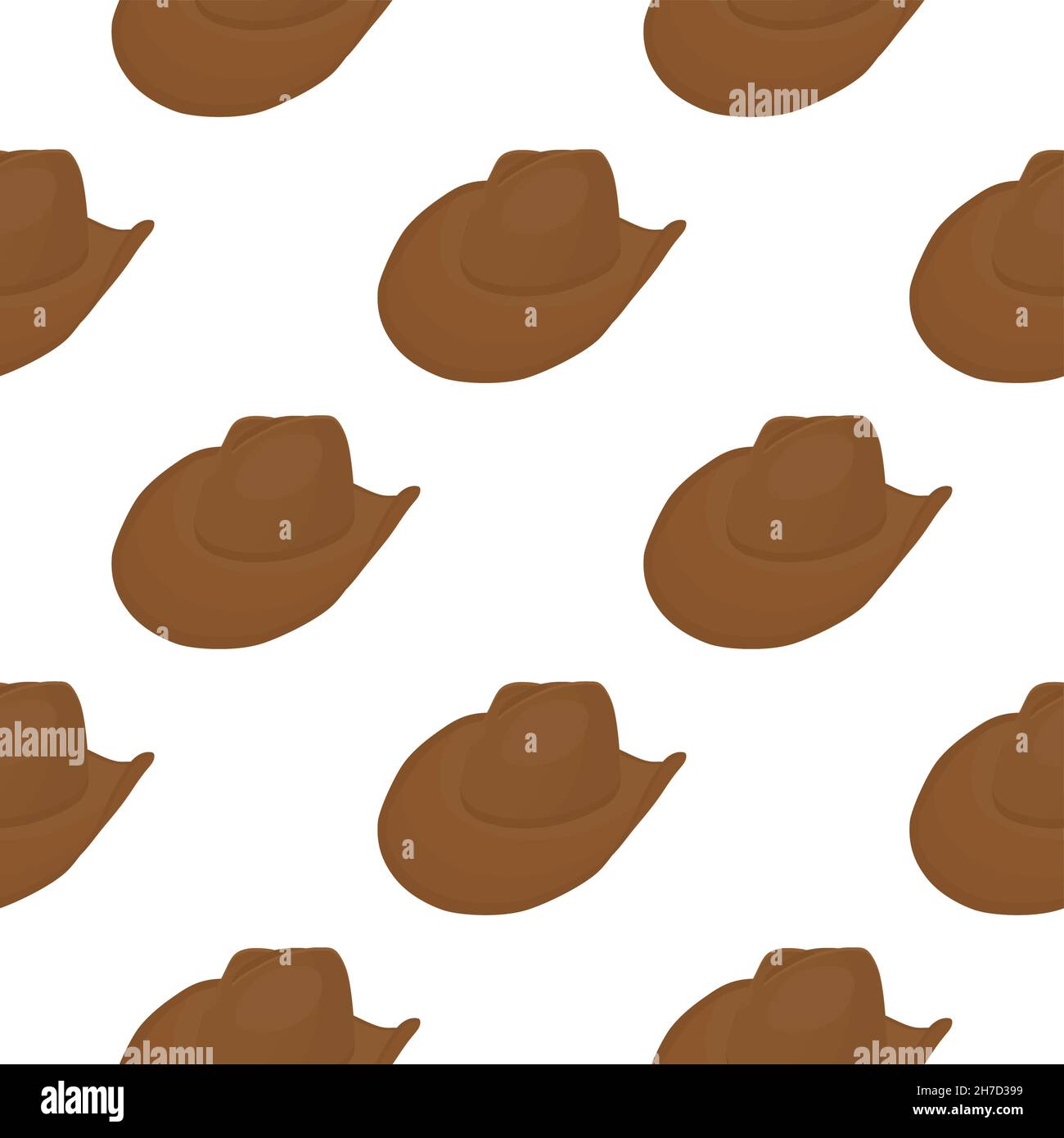 Illustration on theme colored pattern hats cowboy, beautiful caps in white background. Caps pattern consisting of collection hats cowboy for wearing. Stock Vector