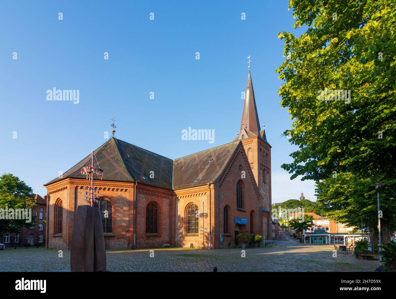 Plön: church Nikolaikirche in Holsteinische Schweiz, Holstein Switzerland, Schleswig-Holstein, Germany Stock Photo