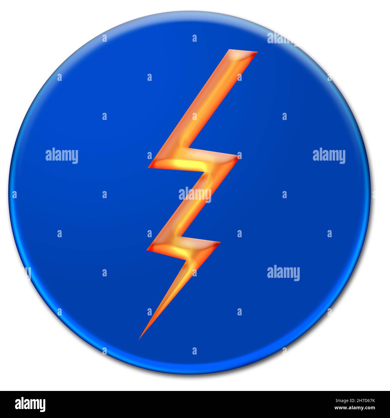 Flash icon illustration isolated over white background Stock Photo Alamy