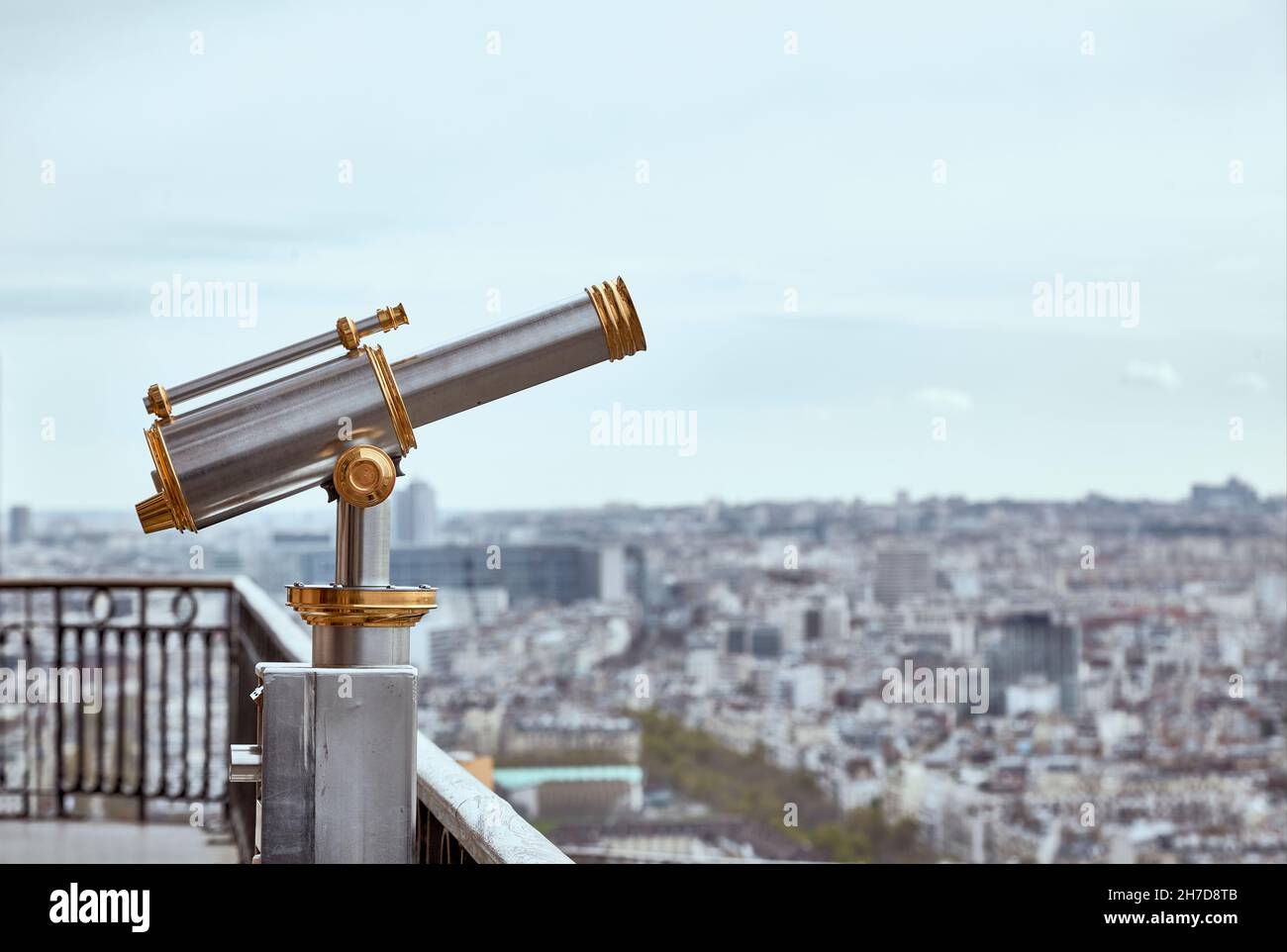 Binocular on the Eiffel Tower, Paris, France Stock Photo Alamy