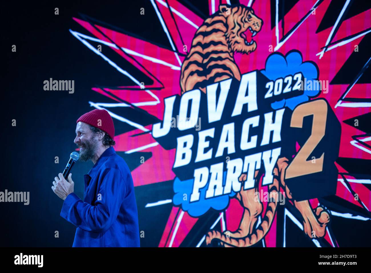 The Italian singer and musician Lorenzo Cherubini aka Jovanotti presents  the Jova Beach Party 2022, the tour starting on July 2nd from Lignano  Sabbiadoro. Milan (Italy), November 19, 2022 (Photo by Elena