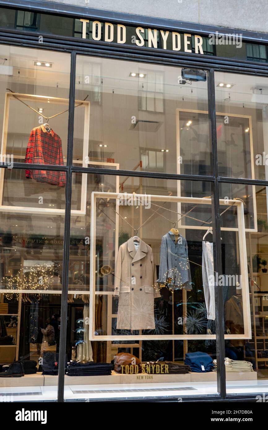 Todd Snyder Store in the Channel Gardens Shopping Plaza, Rockefeller