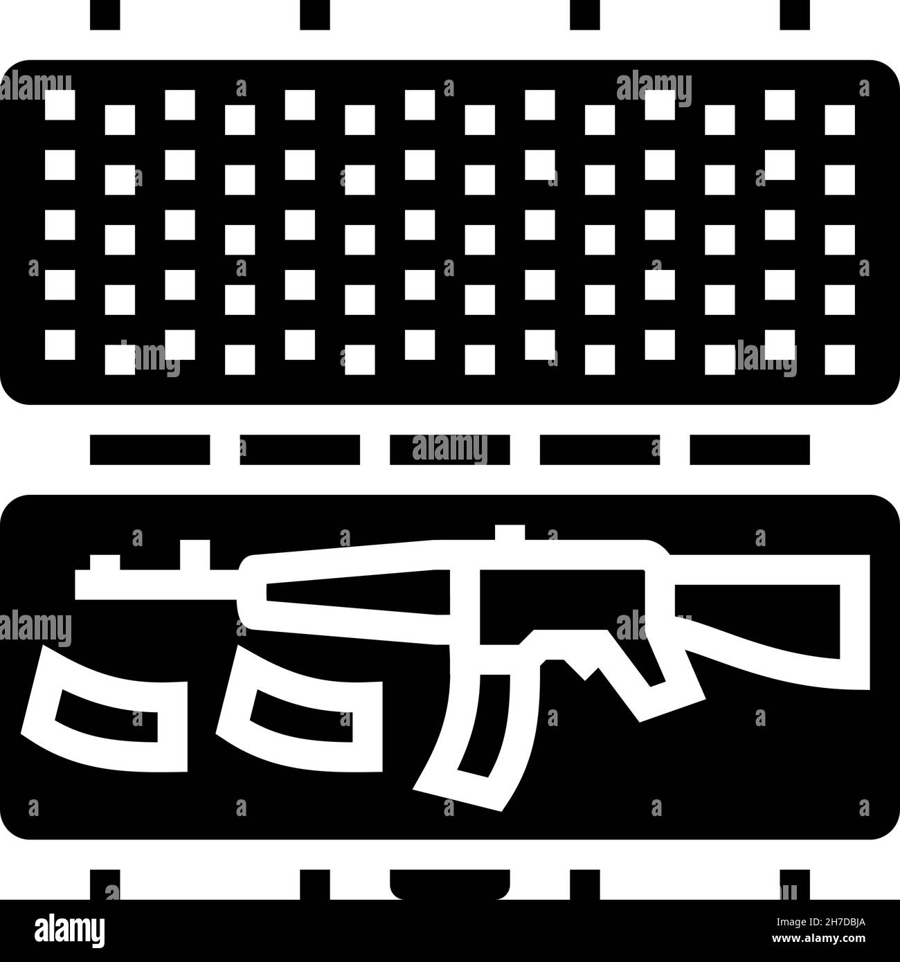 gun case glyph icon vector illustration Stock Vector Image & Art Alamy