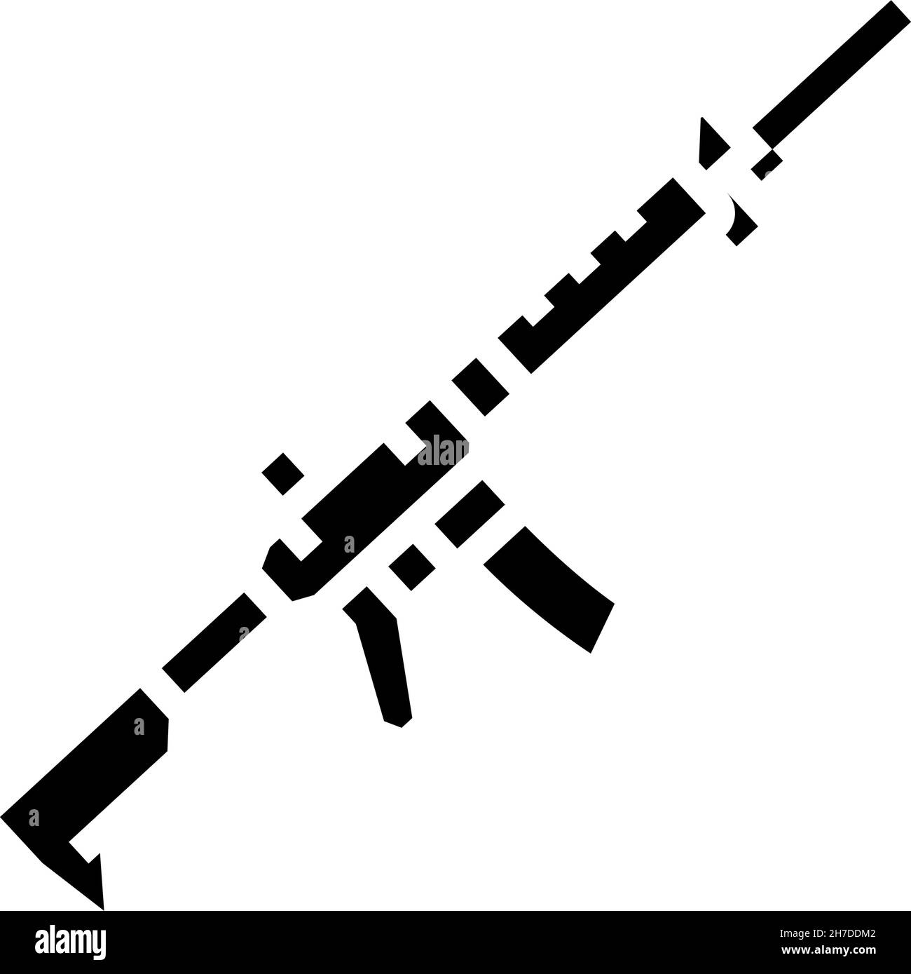 centerfire rifle glyph icon vector illustration Stock Vector Image ...