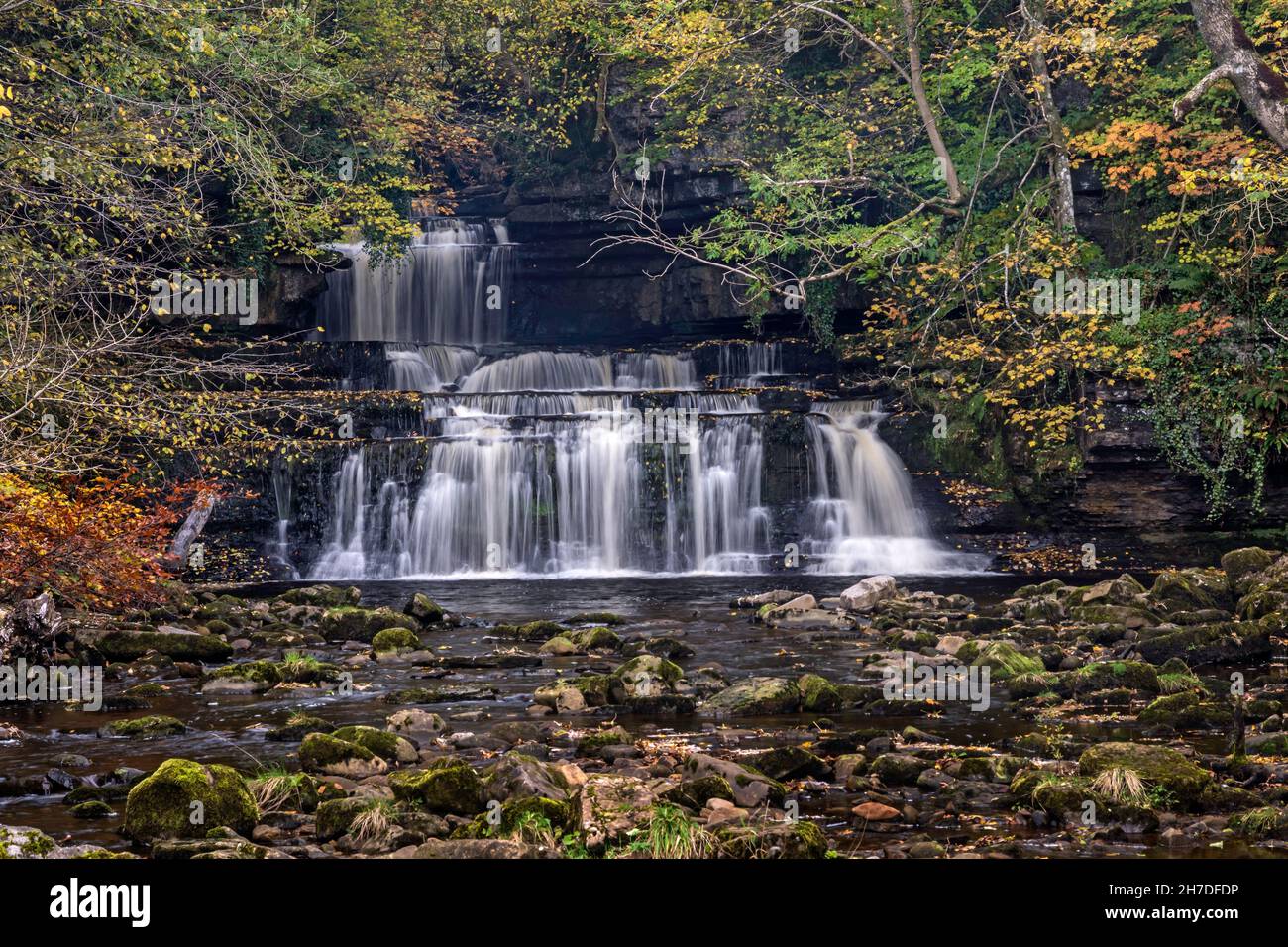 Cotter Force, Cotterdale, a side dale off Wensleydale.  Near Hawes, Stock Photo
