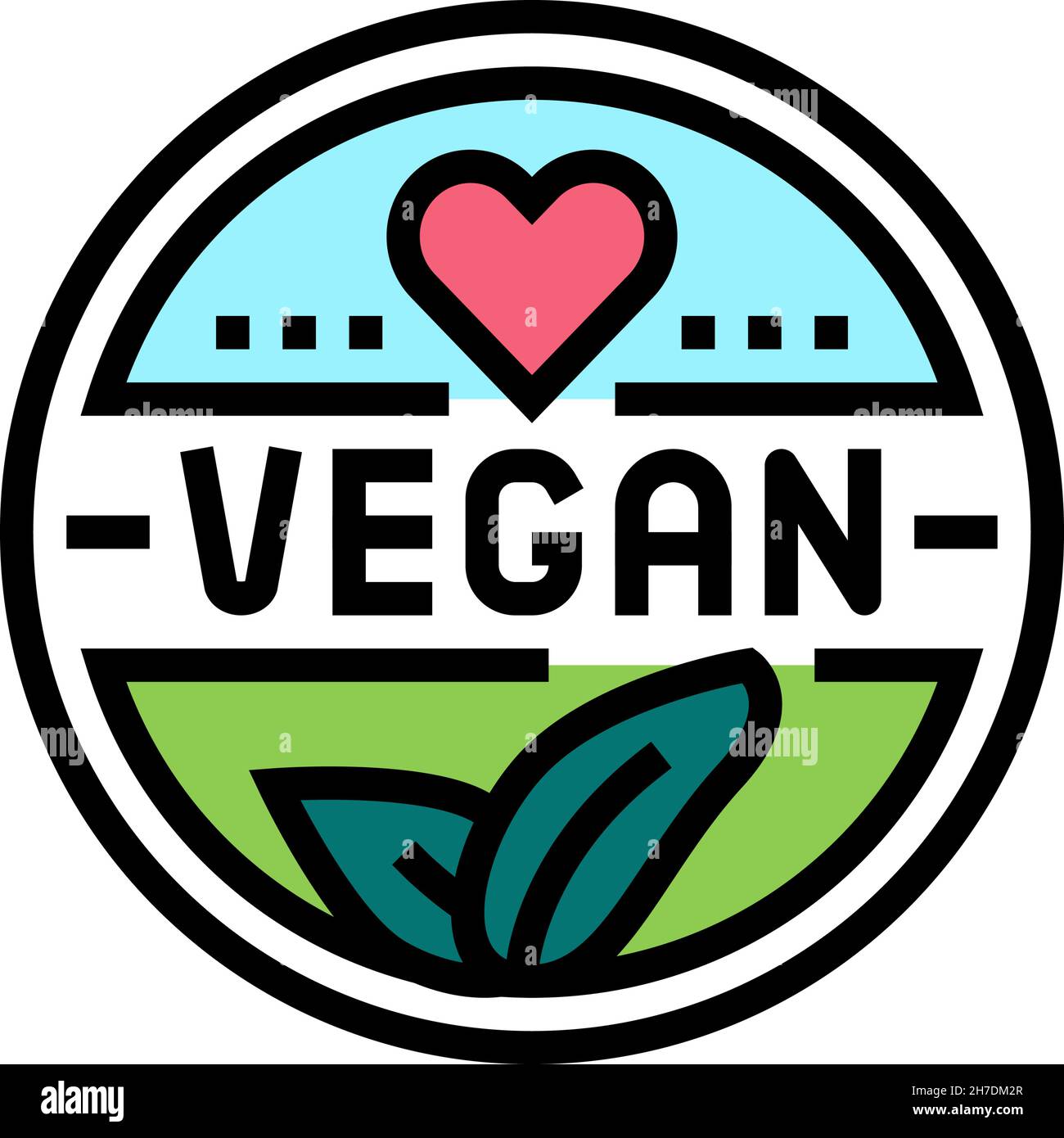 vegan cosmetic color icon vector illustration Stock Vector Image & Art ...
