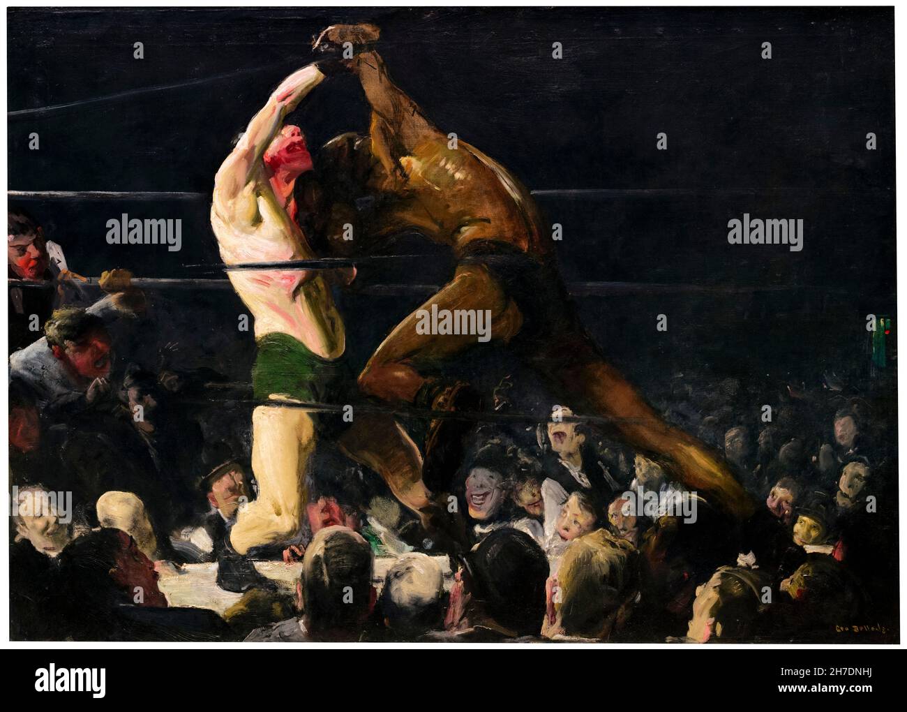 George Bellows, painting, Both Members of This Club, 1909 Stock Photo