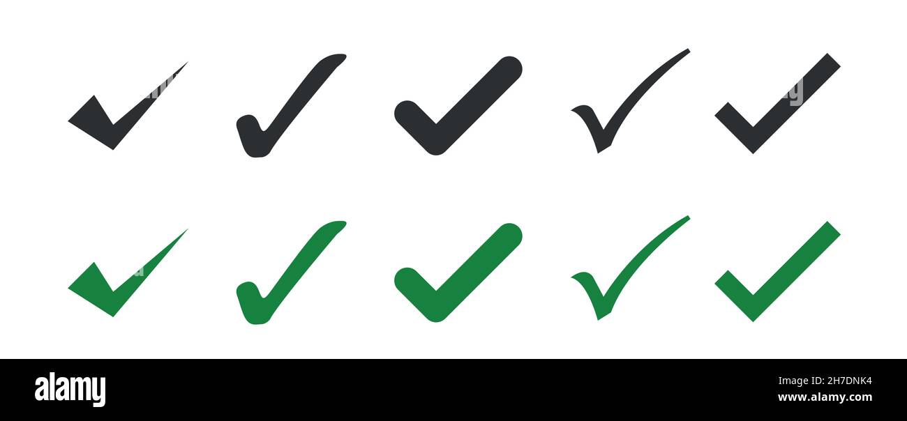 WebApproval check icon isolated, set quality sign. Stock vector Stock Vector