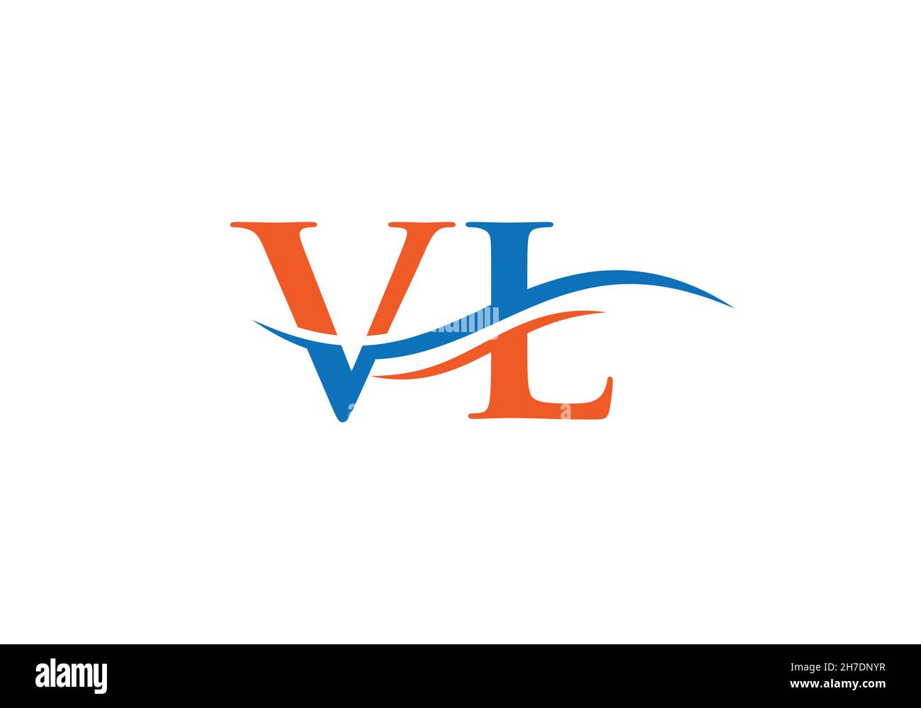 Vl initials logo Stock Vector Images - Alamy