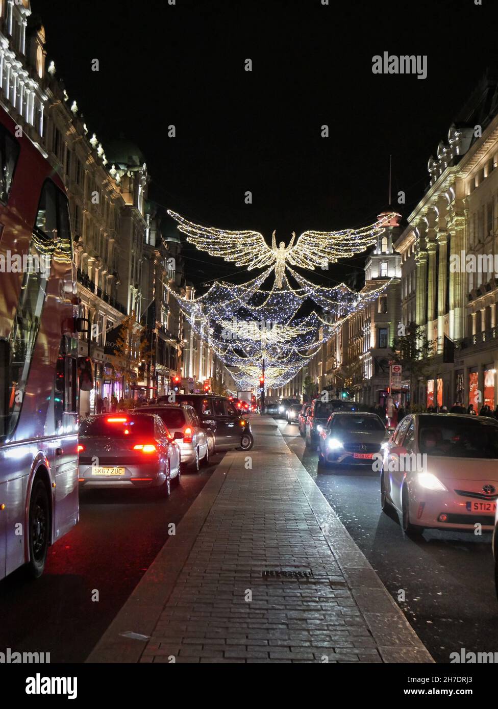 Christmas Lights in Regent Street, London 2021 Stock Photo Alamy