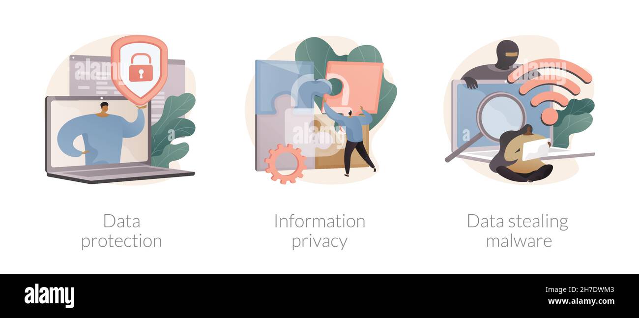 Digital security abstract concept vector illustrations Stock Vector ...