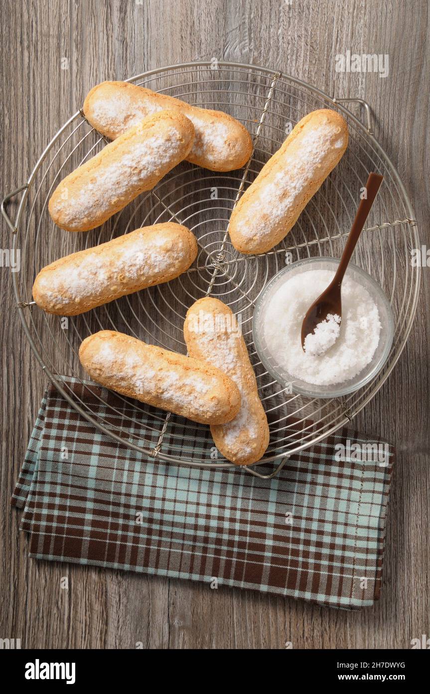 finger biscuits Stock Photo