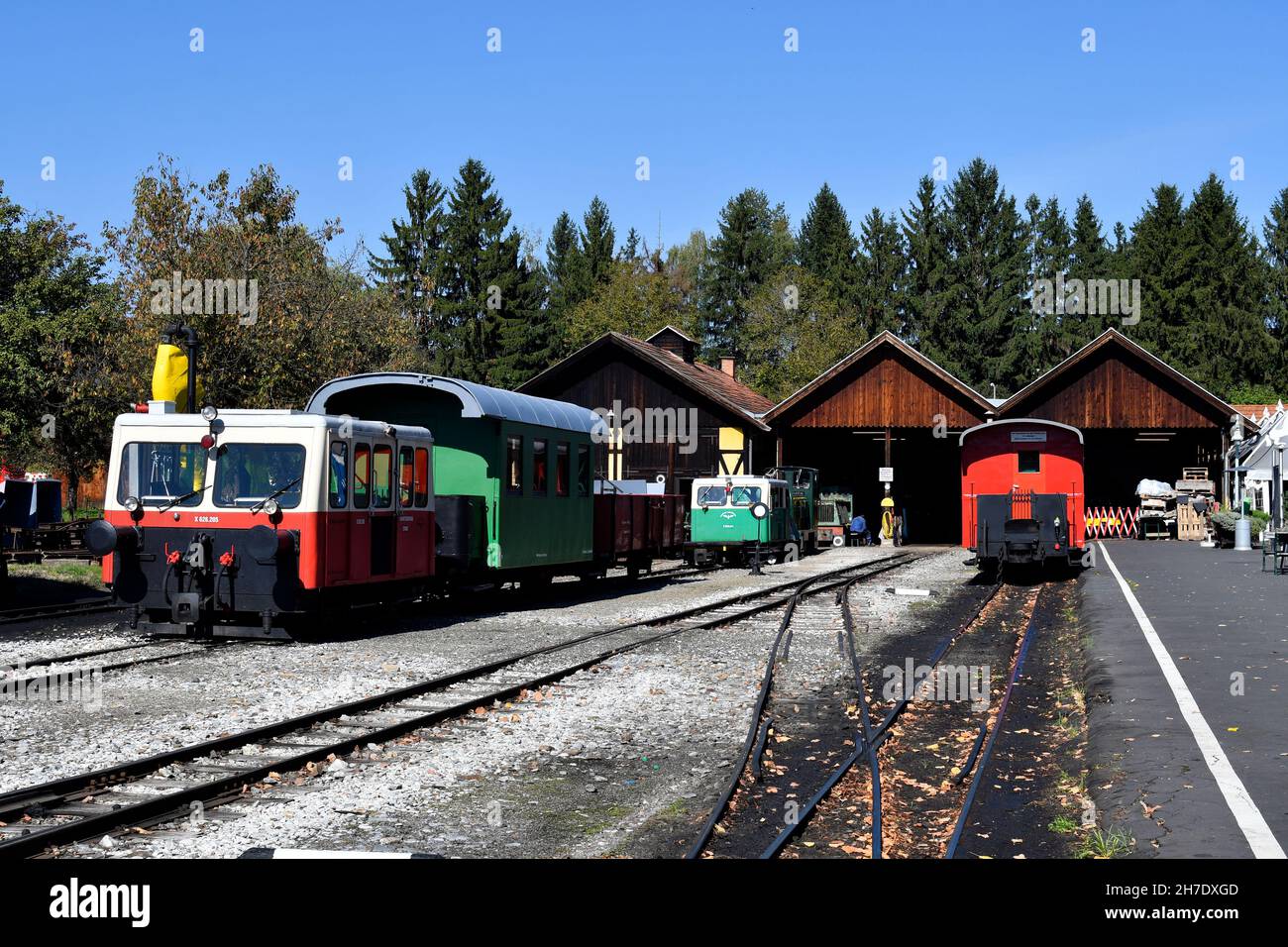 Stain Train Stainz, Austria - September 23, 2021: draisine of the tourist train ...