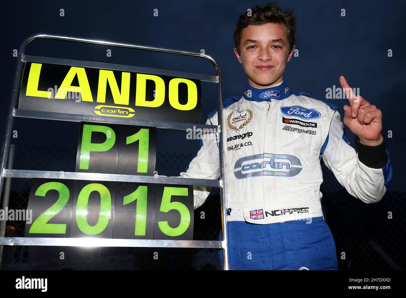 Lando Norris (GBR), current McLaren Formula 1 driver celebrates winning ...