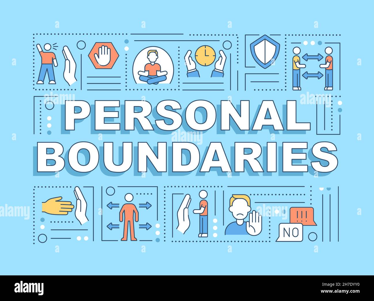 Personal boundaries word concepts banner Stock Vector Image & Art Alamy