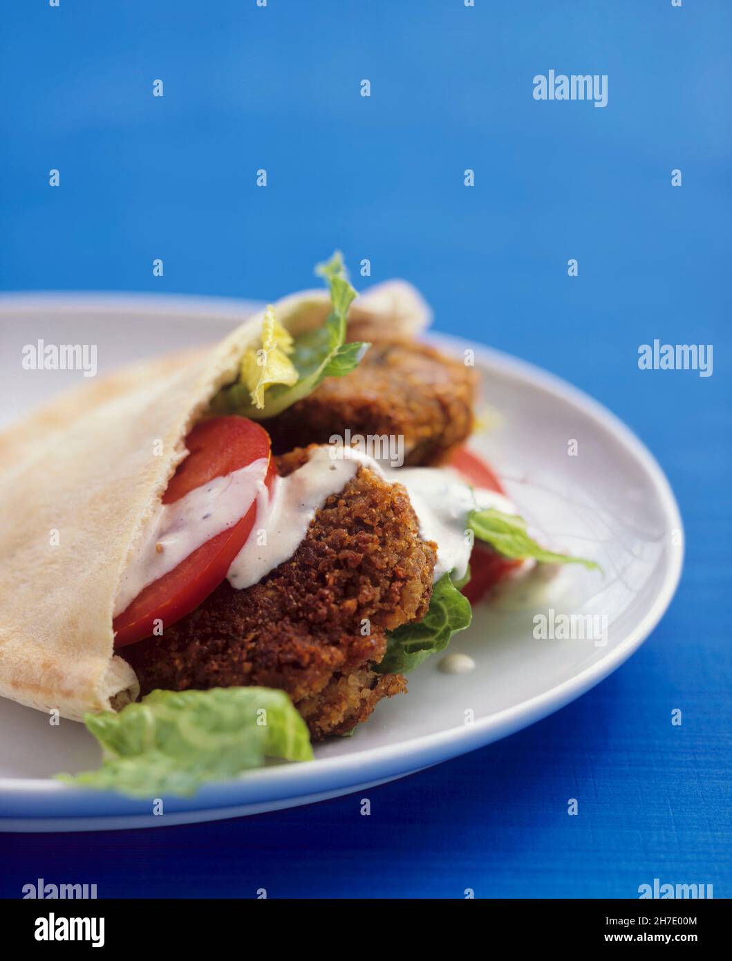 Falafel in a pita bread Stock Photo - Alamy