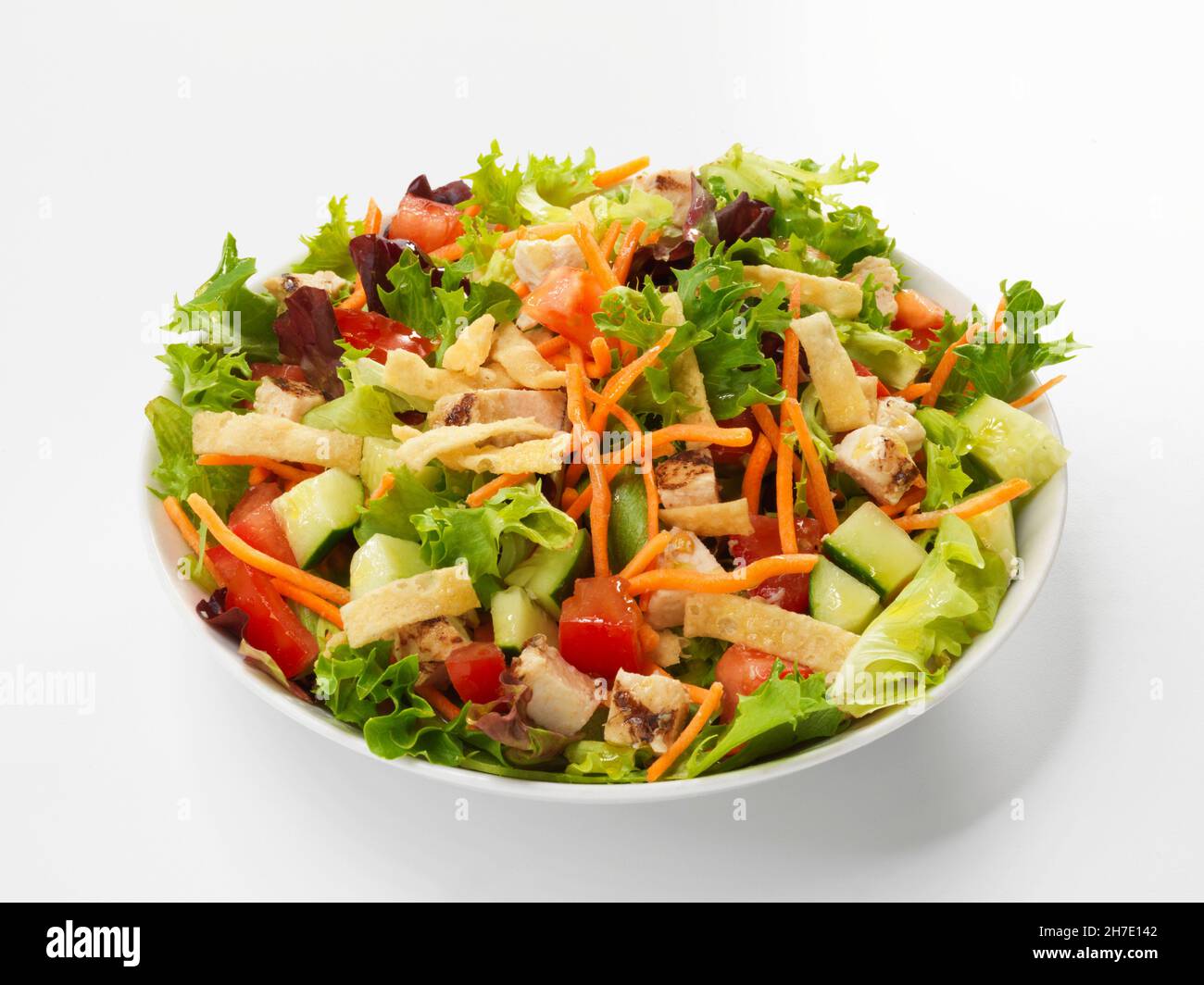 Mixed salad with poultry Stock Photo Alamy