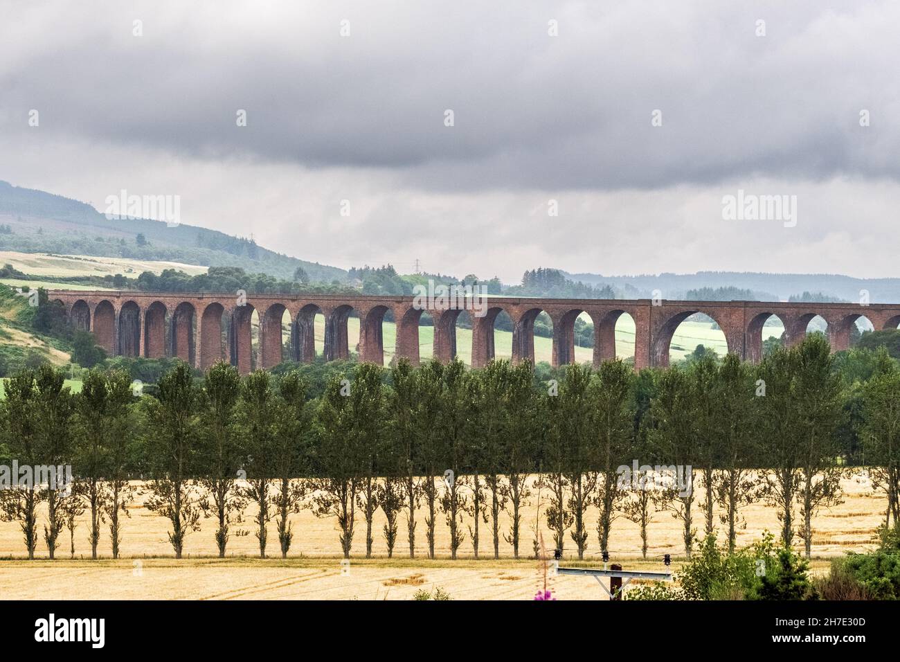 The Nairn Viaduct at Culloden Moor, also known as the Culloden Viaduct Stock Photo