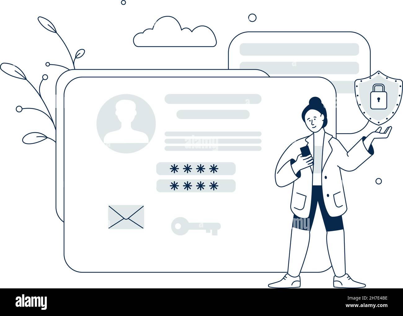 Fill in form online Cut Out Stock Images Pictures Alamy