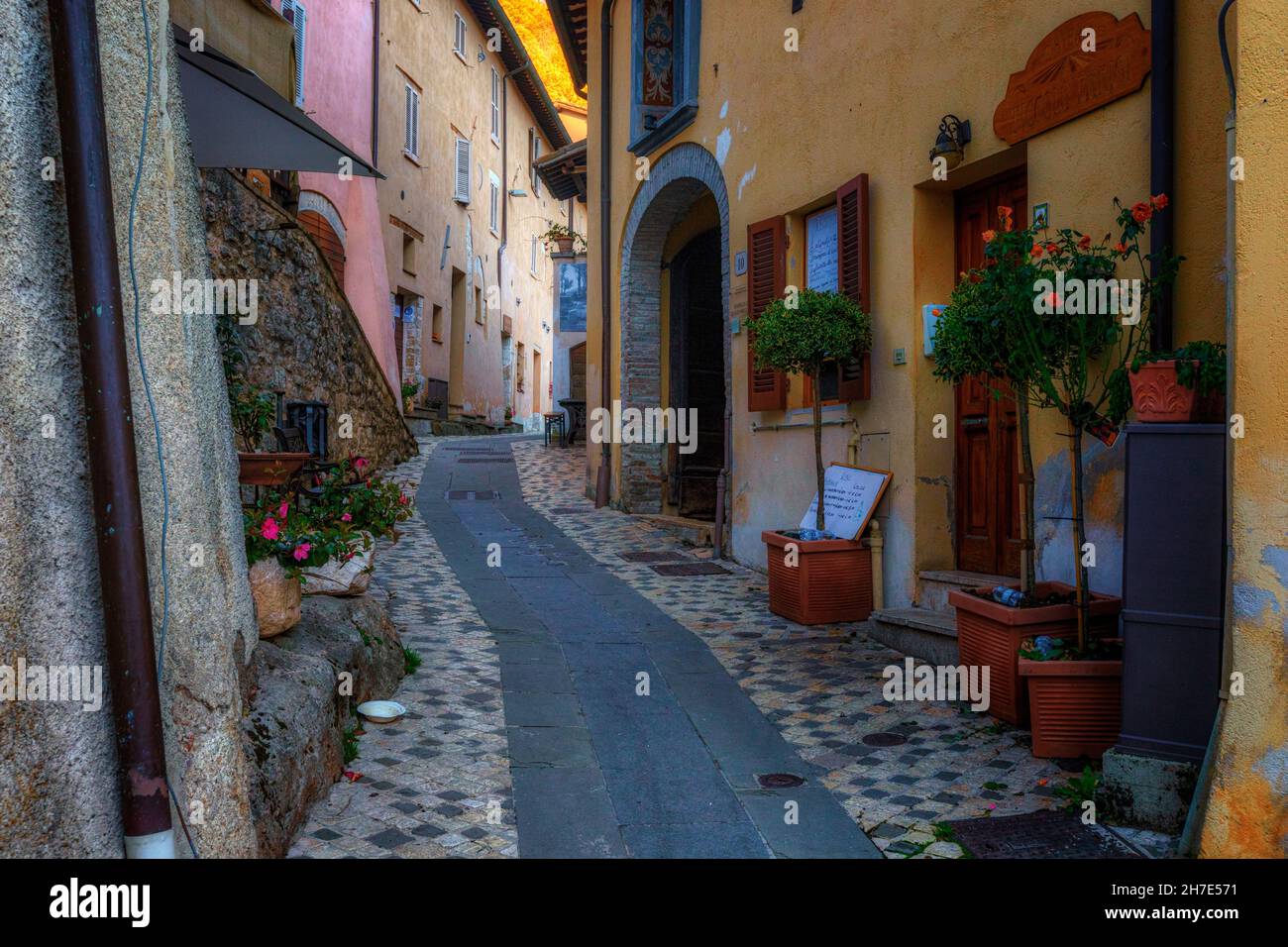 Rasiglia, Perugia, Umbria, Italy Stock Photo
