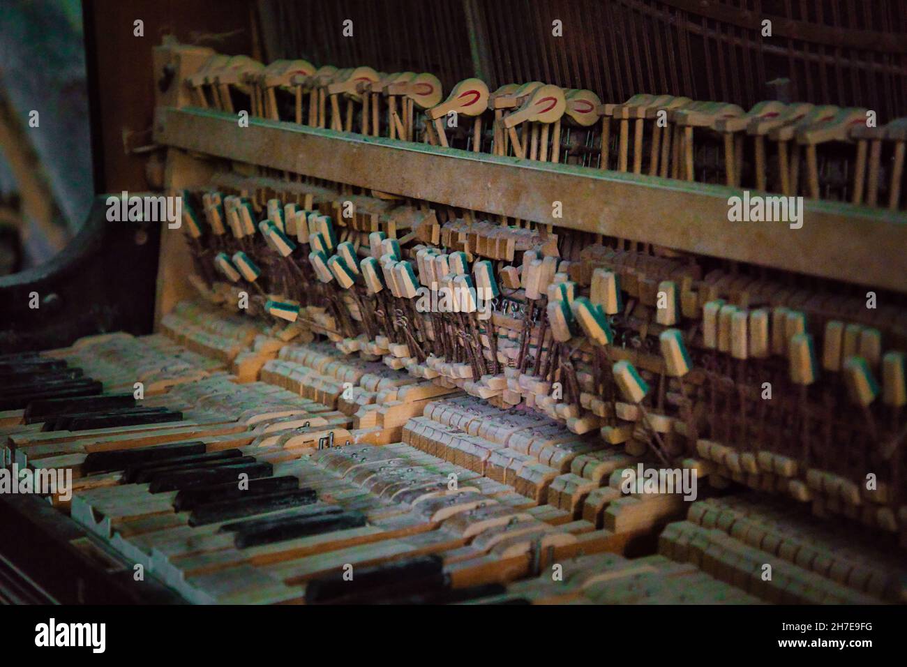 Altes Klavier Stock Photo