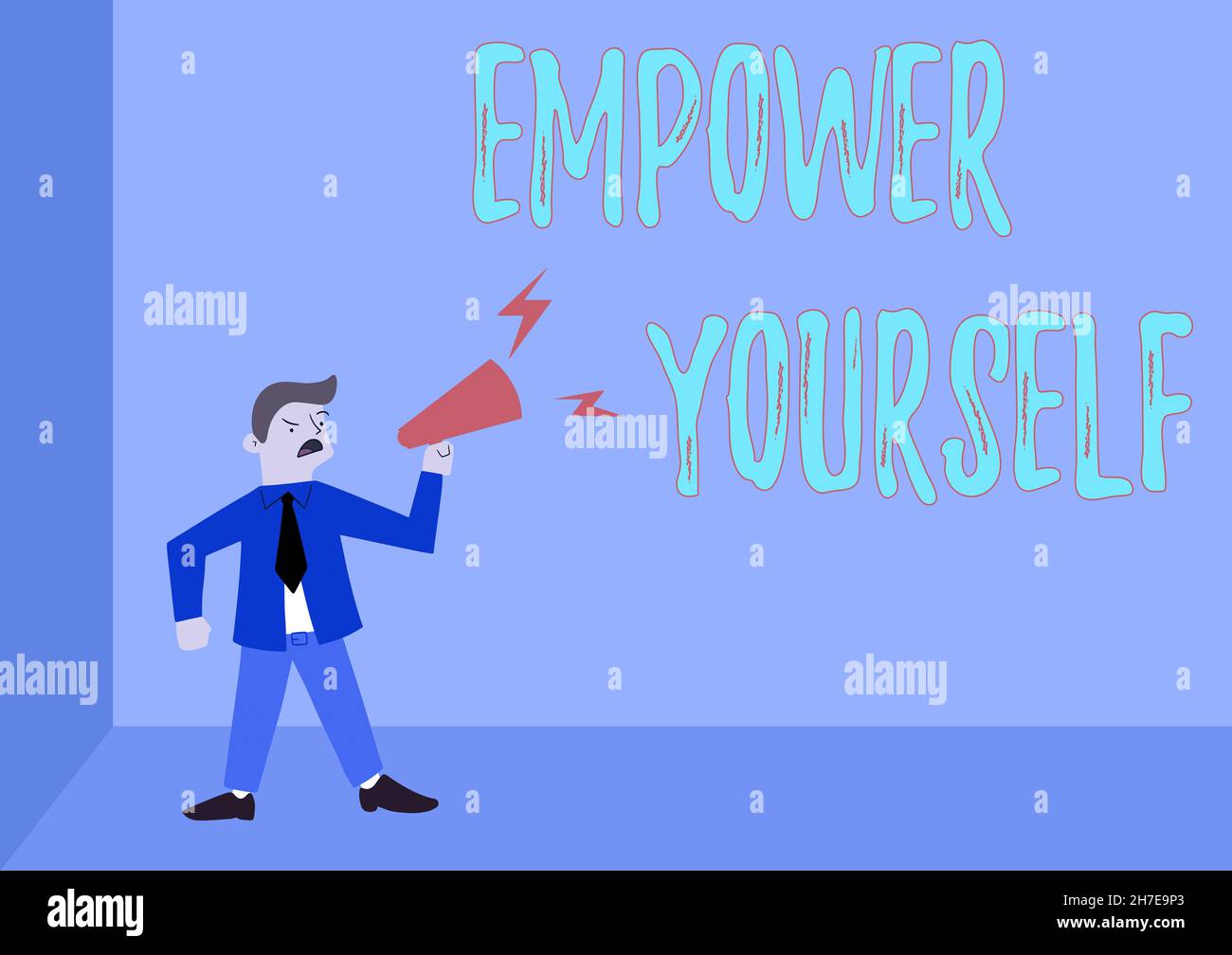 Writing Displaying Text Empower Yourself Conceptual Photo Taking