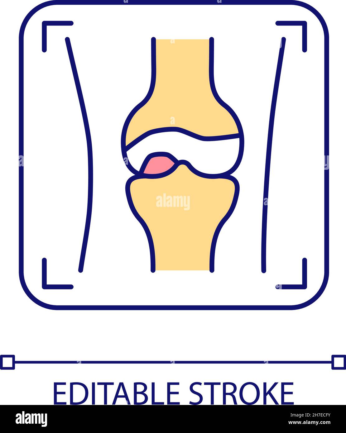 X ray testing RGB color icon Stock Vector