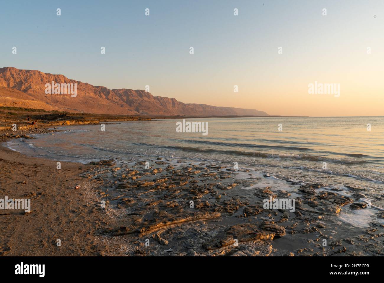 Beautiful landscape view of the Dead Sea, Israel Stock Photo