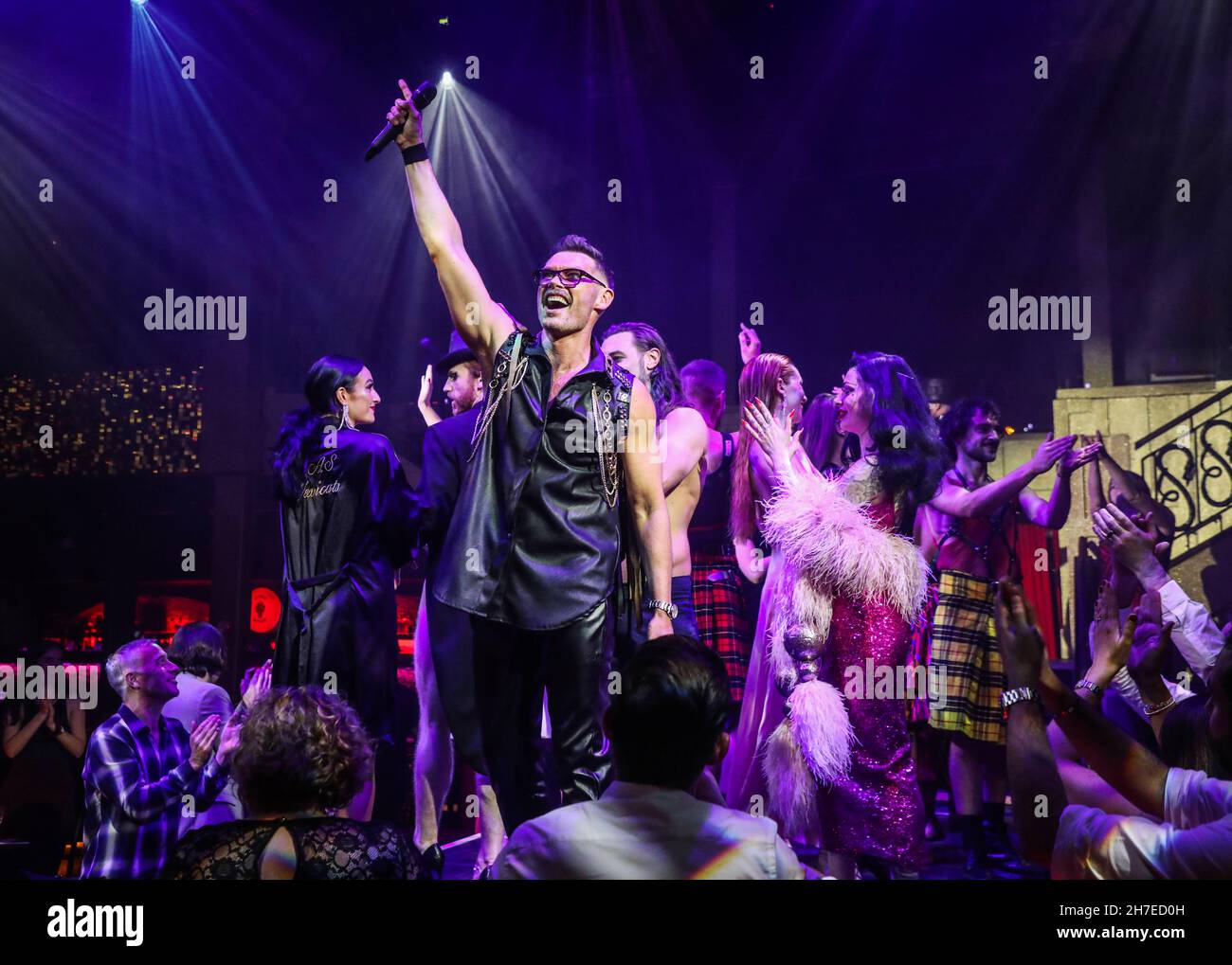 John Partridge seen on stage at Proud Embankment for the Cabaret All