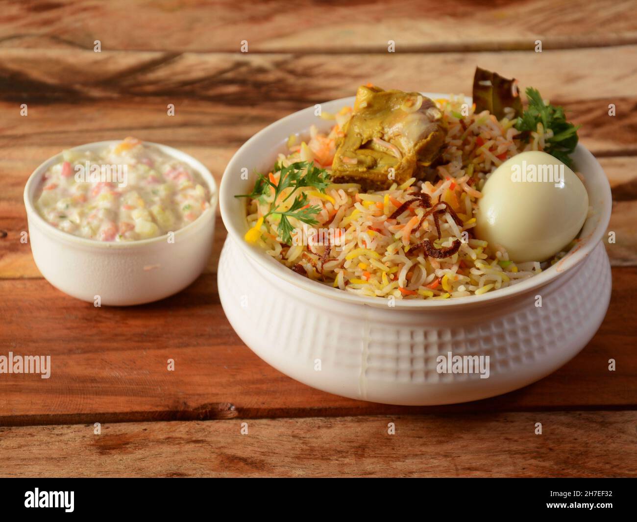 Chicken Biryani With Raita