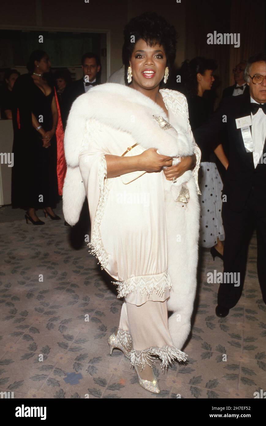 Oprah Winfrey at the 43rd Annual Golden Globe Awards on January 24 ...