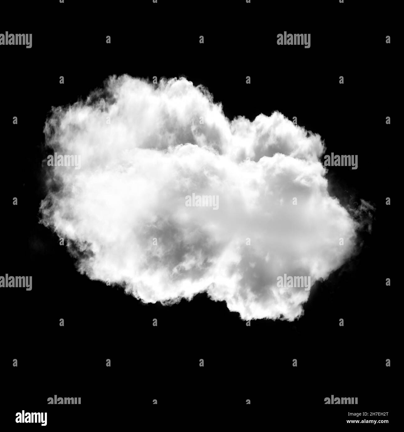 White cloud isolated over black background illustration Stock Photo - Alamy