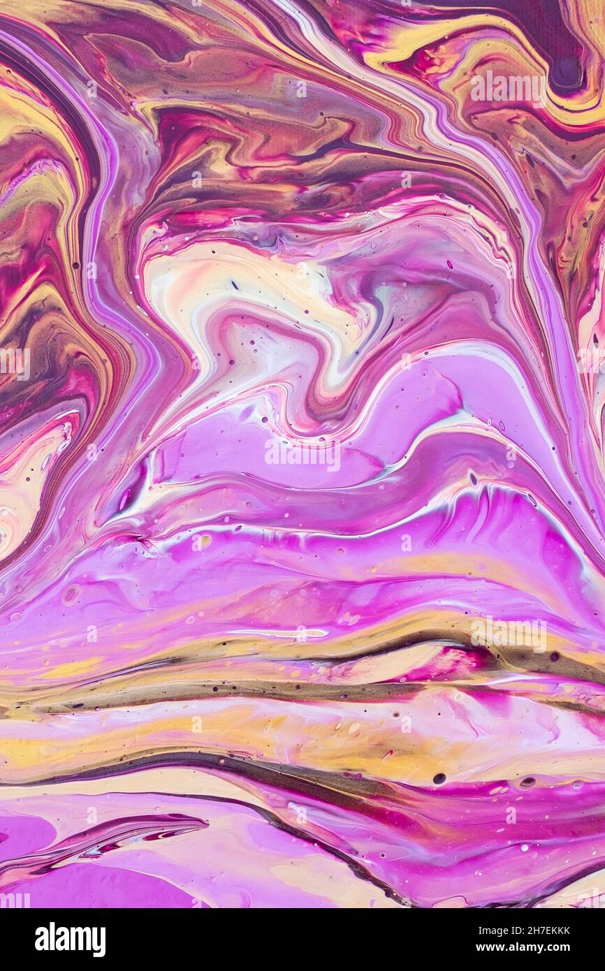 Fluid art painting. Abstract decorative marble texture Stock Photo - Alamy