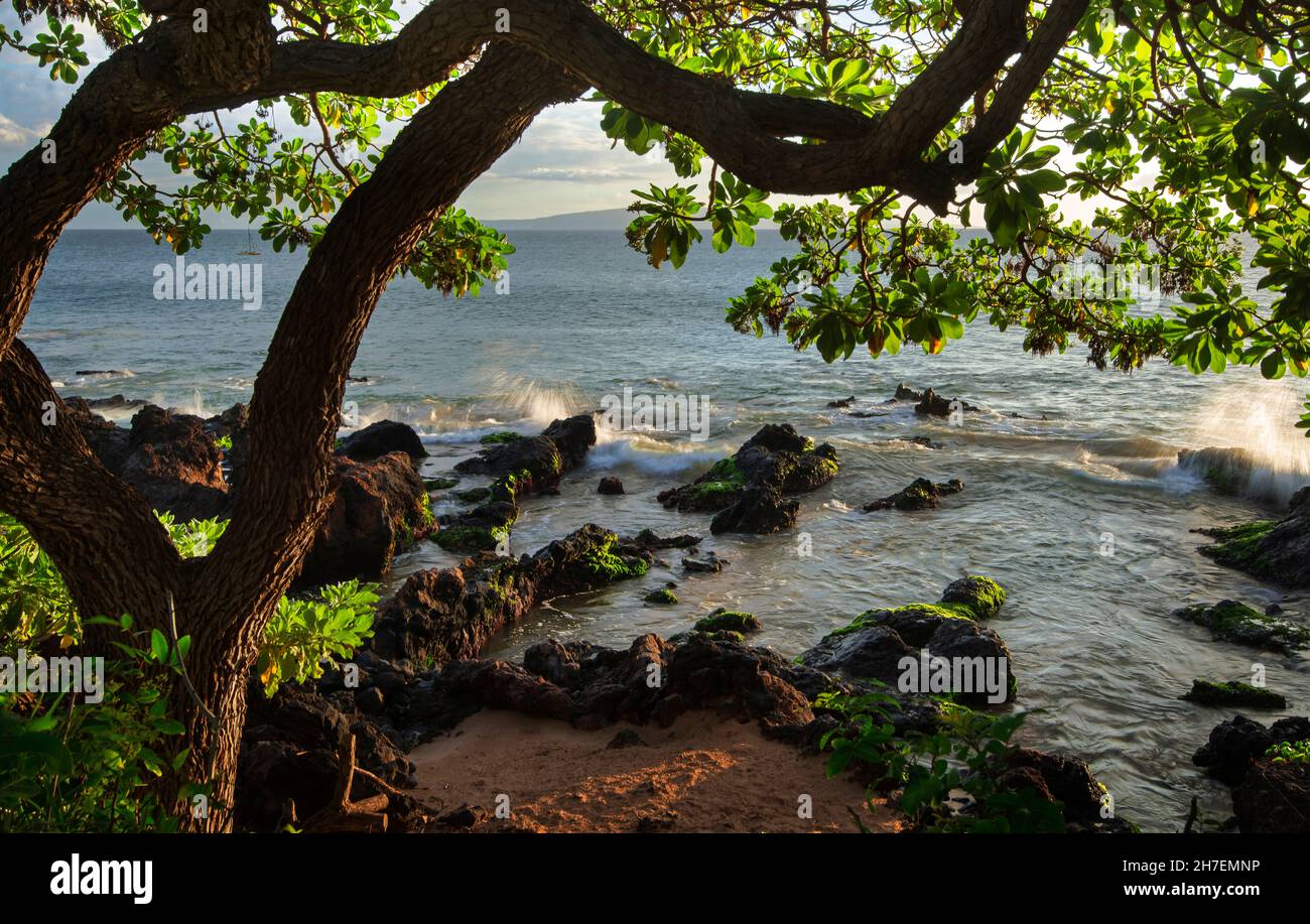 Kihei Shores of Maui, Hawaii Stock Photo