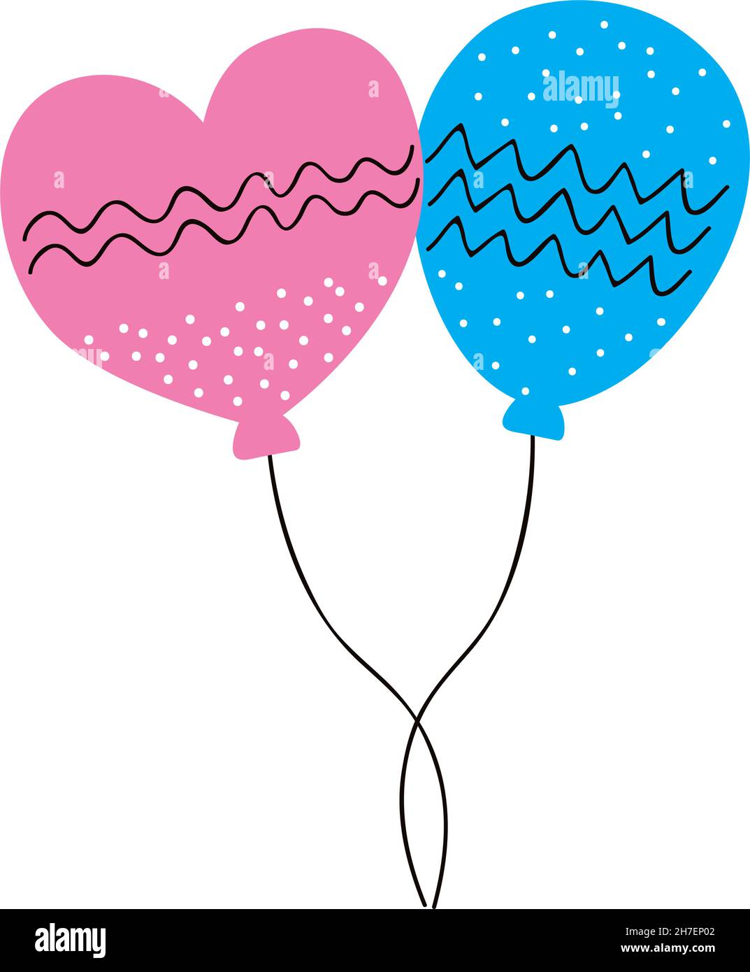 birthday balloons helium floating icon Stock Vector Image & Art - Alamy