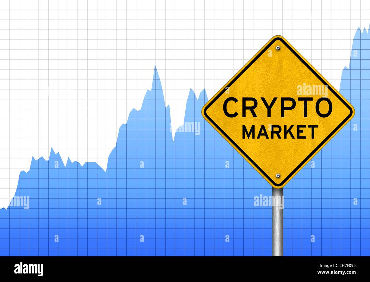 Crypto currency market chart illustration Stock Photo Alamy